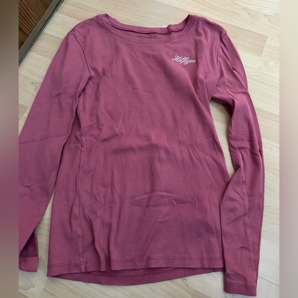Tommy Hilfiger Dusty Rose Long Sleeve Tee